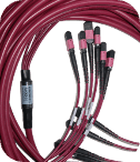Pre-sorted cable bundles ready for installation