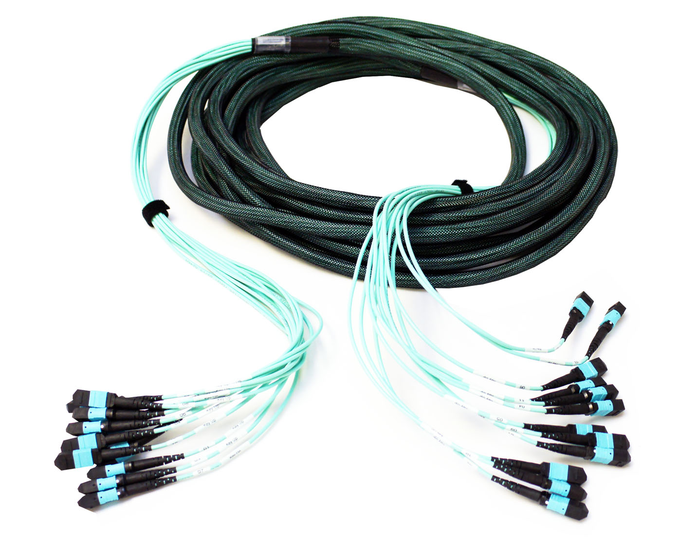 Rack-to-rack cable bundle installation