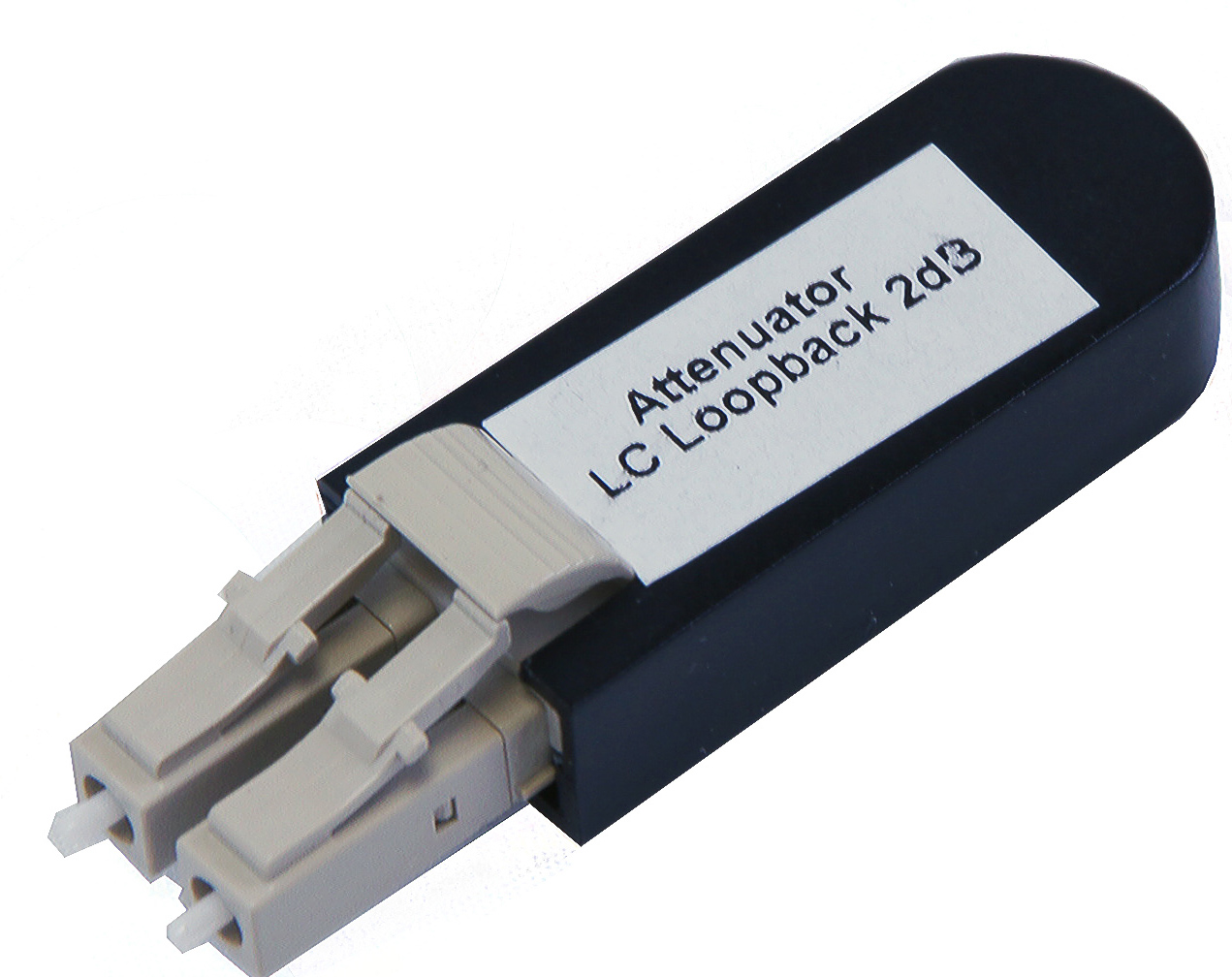 LC Duplex Loopback - Hardshell design for fiber testing